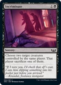 Incriminate - Streets of New Capenna - Magic: The Gathering card