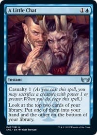 A Little Chat - Streets of New Capenna - Magic: The Gathering card