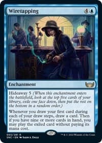 Wiretapping - Streets of New Capenna - Magic: The Gathering card