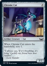 Chrome Cat - Streets of New Capenna - Magic: The Gathering card