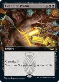 Cut of the Profits (Extended Art) - Streets of New Capenna - Magic: The Gathering card