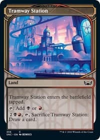 Tramway Station (Showcase) - Streets of New Capenna - Magic: The Gathering card