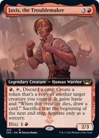 Jaxis, the Troublemaker (Extended Art) - Streets of New Capenna - Magic: The Gathering card