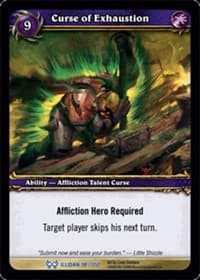 Curse of Exhaustion - The Hunt for Illidan - WoW card