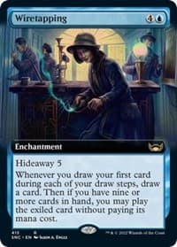 Wiretapping (Extended Art) - Streets of New Capenna - Magic: The Gathering card