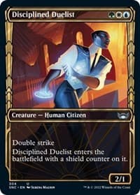 Disciplined Duelist (Showcase) - Streets of New Capenna - Magic: The Gathering card
