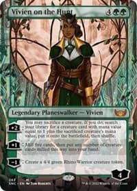 Vivien on the Hunt (Borderless) - Streets of New Capenna - Magic: The Gathering card