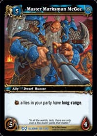 Master Marksman McGee - The Hunt for Illidan - WoW card