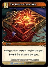 The Lexicon Demonica - The Hunt for Illidan - WoW card