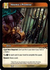 Akama's Promise - The Hunt for Illidan - WoW card