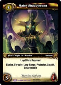 Maiev Shadowsong - The Hunt for Illidan - WoW card