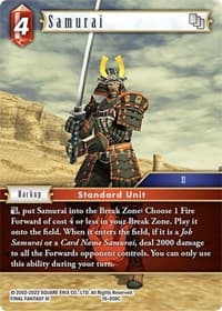 Samurai - Emissaries of Light - Final Fantasy TCG card
