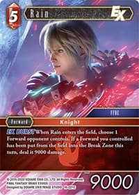 Rain EX - Emissaries of Light - Final Fantasy TCG card