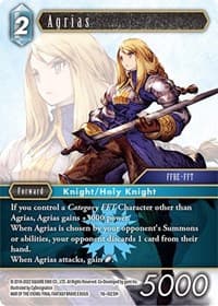 Agrias - Emissaries of Light - Final Fantasy TCG card