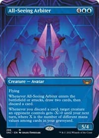 All-Seeing Arbiter (Borderless) - Streets of New Capenna - Magic: The Gathering card