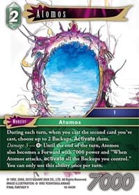 Atomos - Emissaries of Light - Final Fantasy TCG card