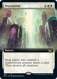 Depopulate (Extended Art) - Streets of New Capenna - Magic: The Gathering card