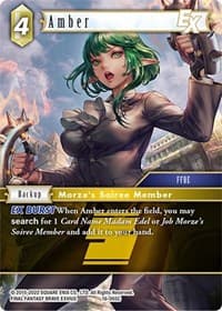 Amber EX - Emissaries of Light - Final Fantasy TCG card