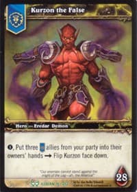 Kurzon the False - The Hunt for Illidan - WoW card