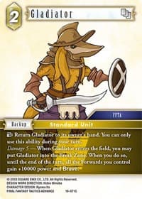 Gladiator - Emissaries of Light - Final Fantasy TCG card