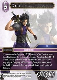 Zack - Emissaries of Light - Final Fantasy TCG card