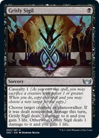 Grisly Sigil - Streets of New Capenna - Magic: The Gathering card