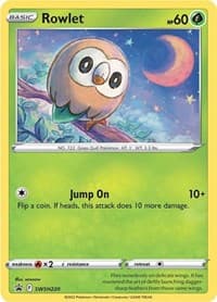 Rowlet - SWSH220 - SWSH: Sword & Shield Promo Cards - Pokemon card