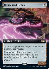 Unlicensed Hearse (Extended Art) - Streets of New Capenna - Magic: The Gathering card