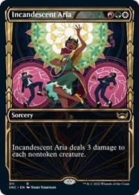 Incandescent Aria (Showcase) - Streets of New Capenna - Magic: The Gathering card