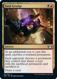 Fatal Grudge - Streets of New Capenna - Magic: The Gathering card