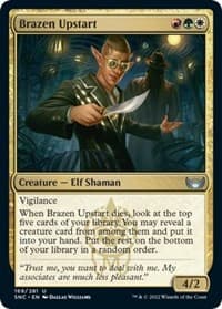 Brazen Upstart - Streets of New Capenna - Magic: The Gathering card