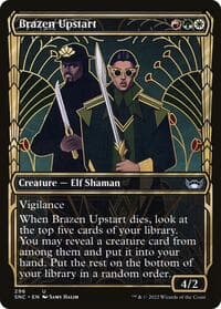 Brazen Upstart (Showcase) - Streets of New Capenna - Magic: The Gathering card