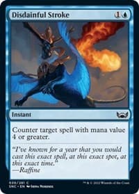 Disdainful Stroke - Streets of New Capenna - Magic: The Gathering card