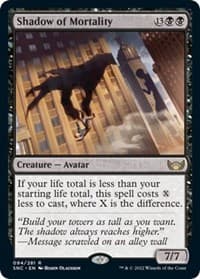 Shadow of Mortality - Streets of New Capenna - Magic: The Gathering card