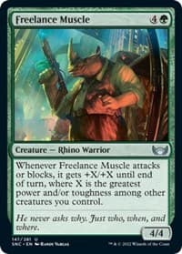 Freelance Muscle - Streets of New Capenna - Magic: The Gathering card