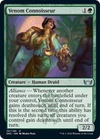 Venom Connoisseur - Streets of New Capenna - Magic: The Gathering card