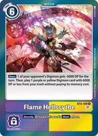 Flame Hellscythe - New Awakening - Digimon Card Game card