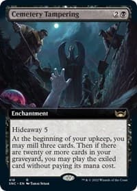 Cemetery Tampering (Extended Art) - Streets of New Capenna - Magic: The Gathering card