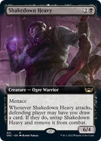 Shakedown Heavy (Extended Art) - Streets of New Capenna - Magic: The Gathering card