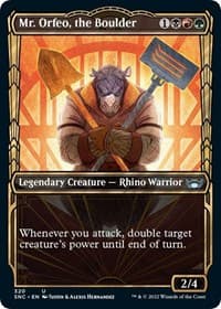 Mr. Orfeo, the Boulder (Showcase) - Streets of New Capenna - Magic: The Gathering card