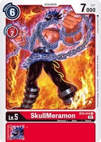 SkullMeramon - New Awakening - Digimon Card Game card