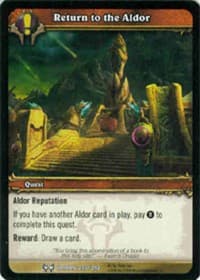 Return to the Aldor - The Hunt for Illidan - WoW card