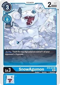 SnowAgumon - New Awakening - Digimon Card Game card