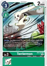 Terriermon - New Awakening - Digimon Card Game card
