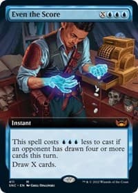 Even the Score (Extended Art) - Streets of New Capenna - Magic: The Gathering card