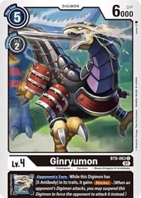 Ginryumon - New Awakening - Digimon Card Game card