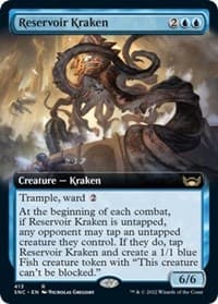 Reservoir Kraken (Extended Art) - Streets of New Capenna - Magic: The Gathering card