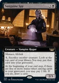 Sanguine Spy (Extended Art) - Streets of New Capenna - Magic: The Gathering card