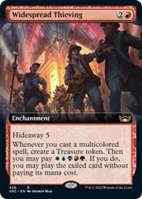 Widespread Thieving (Extended Art) - Streets of New Capenna - Magic: The Gathering card