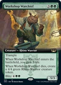 Workshop Warchief (Extended Art) - Streets of New Capenna - Magic: The Gathering card